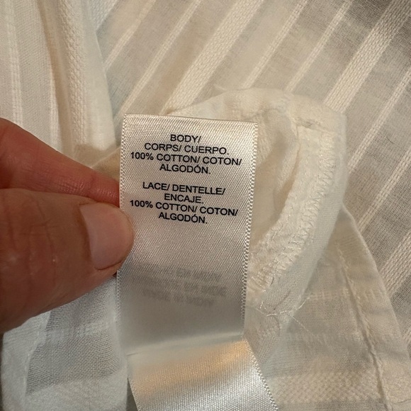 Lucky Brand White Eyelet Blouse - Picture 10 of 10